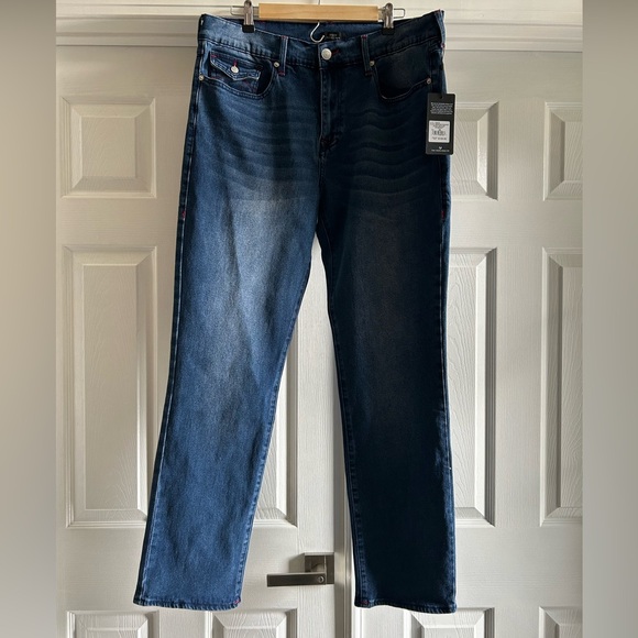True Religion men Ricky relaxed straight jeans NWT 36/34